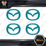 Compatible Mazda Circle M Cars Emblem Pack of 4 MINI SIZE Decals Stickers Vinyl - Image 14