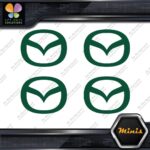 Compatible Mazda Circle M Cars Emblem Pack of 4 MINI SIZE Decals Stickers Vinyl - Image 17
