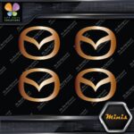 Compatible Mazda Circle M Cars Emblem Pack of 4 MINI SIZE Decals Stickers Vinyl - Image 19