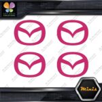 Compatible Mazda Circle M Cars Emblem Pack of 4 MINI SIZE Decals Stickers Vinyl - Image 20