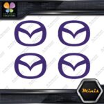 Compatible Mazda Circle M Cars Emblem Pack of 4 MINI SIZE Decals Stickers Vinyl - Image 22