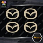 Compatible Mazda Circle M Cars Emblem Pack of 4 MINI SIZE Decals Stickers Vinyl - Image 23