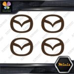 Compatible Mazda Circle M Cars Emblem Pack of 4 MINI SIZE Decals Stickers Vinyl - Image 24