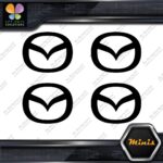 Compatible Mazda Circle M Cars Emblem Pack of 4 MINI SIZE Decals Stickers Vinyl - Image 4