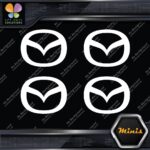 Compatible Mazda Circle M Cars Emblem Pack of 4 MINI SIZE Decals Stickers Vinyl - Image 5