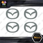 Compatible Mazda Circle M Cars Emblem Pack of 4 MINI SIZE Decals Stickers Vinyl - Image 6