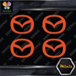 Compatible Mazda Circle M Cars Emblem Pack of 4 MINI SIZE Decals Stickers Vinyl - Image 9