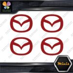 Compatible Mazda Circle M Cars Emblem Pack of 4 MINI SIZE Decals Stickers Vinyl - Image 10