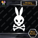Rabbit Skull Head Mean Mad Angry Bones Bunny Animals JDM Decals Stickers Vinyl - Image 3