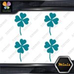 Clover Leaf 4 Four Petals Lucky Irish Pack of 4 MINI SIZE Decals Stickers Vinyl - Image 14