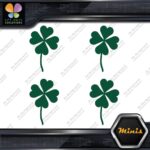Clover Leaf 4 Four Petals Lucky Irish Pack of 4 MINI SIZE Decals Stickers Vinyl - Image 16