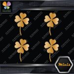 Clover Leaf 4 Four Petals Lucky Irish Pack of 4 MINI SIZE Decals Stickers Vinyl - Image 17