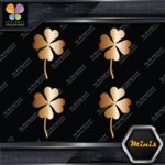 Clover Leaf 4 Four Petals Lucky Irish Pack of 4 MINI SIZE Decals Stickers Vinyl - Image 19