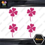 Clover Leaf 4 Four Petals Lucky Irish Pack of 4 MINI SIZE Decals Stickers Vinyl - Image 20