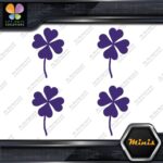 Clover Leaf 4 Four Petals Lucky Irish Pack of 4 MINI SIZE Decals Stickers Vinyl - Image 22