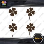 Clover Leaf 4 Four Petals Lucky Irish Pack of 4 MINI SIZE Decals Stickers Vinyl - Image 24