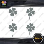 Clover Leaf 4 Four Petals Lucky Irish Pack of 4 MINI SIZE Decals Stickers Vinyl - Image 5