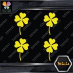 Clover Leaf 4 Four Petals Lucky Irish Pack of 4 MINI SIZE Decals Stickers Vinyl - Image 6