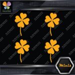 Clover Leaf 4 Four Petals Lucky Irish Pack of 4 MINI SIZE Decals Stickers Vinyl - Image 7