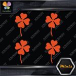 Clover Leaf 4 Four Petals Lucky Irish Pack of 4 MINI SIZE Decals Stickers Vinyl - Image 8