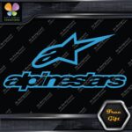 Compatible Alpinestars A Star Logo Over Name Motorcycles Vinyl Decal Stickers - Image 11
