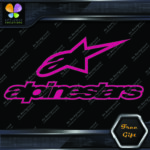 Compatible Alpinestars A Star Logo Over Name Motorcycles Vinyl Decal Stickers - Image 12