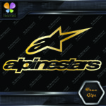 Compatible Alpinestars A Star Logo Over Name Motorcycles Vinyl Decal Stickers - Image 13