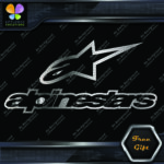 Compatible Alpinestars A Star Logo Over Name Motorcycles Vinyl Decal Stickers - Image 14