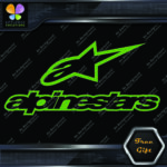 Compatible Alpinestars A Star Logo Over Name Motorcycles Vinyl Decal Stickers - Image 3