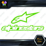Compatible Alpinestars A Star Logo Over Name Motorcycles Vinyl Decal Stickers - Image 21