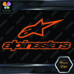 Compatible Alpinestars A Star Logo Over Name Motorcycles Vinyl Decal Stickers - Image 23