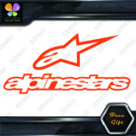 Compatible Alpinestars A Star Logo Over Name Motorcycles Vinyl Decal Stickers - Image 4