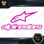 Compatible Alpinestars A Star Logo Over Name Motorcycles Vinyl Decal Stickers - Image 6