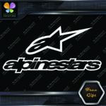 Compatible Alpinestars A Star Logo Over Name Motorcycles Vinyl Decal Stickers - Image 7