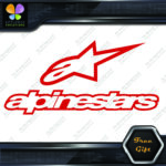 Compatible Alpinestars A Star Logo Over Name Motorcycles Vinyl Decal Stickers - Image 9