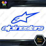 Compatible Alpinestars A Star Logo Over Name Motorcycles Vinyl Decal Stickers - Image 10
