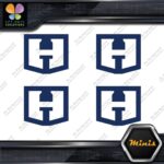 Compatible Hart Tools H Logo Only Pack of 4 MINI SIZE Decals Stickers Vinyl - Image 12