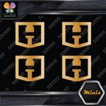 Compatible Hart Tools H Logo Only Pack of 4 MINI SIZE Decals Stickers Vinyl - Image 17