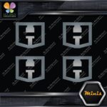 Compatible Hart Tools H Logo Only Pack of 4 MINI SIZE Decals Stickers Vinyl - Image 18