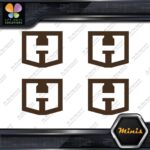 Compatible Hart Tools H Logo Only Pack of 4 MINI SIZE Decals Stickers Vinyl - Image 24