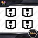 Compatible Hart Tools H Logo Only Pack of 4 MINI SIZE Decals Stickers Vinyl - Image 4