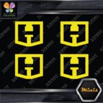 Compatible Hart Tools H Logo Only Pack of 4 MINI SIZE Decals Stickers Vinyl - Image 6