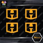 Compatible Hart Tools H Logo Only Pack of 4 MINI SIZE Decals Stickers Vinyl - Image 7