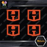 Compatible Hart Tools H Logo Only Pack of 4 MINI SIZE Decals Stickers Vinyl - Image 8