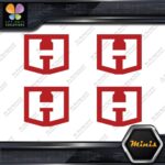Compatible Hart Tools H Logo Only Pack of 4 MINI SIZE Decals Stickers Vinyl - Image 9