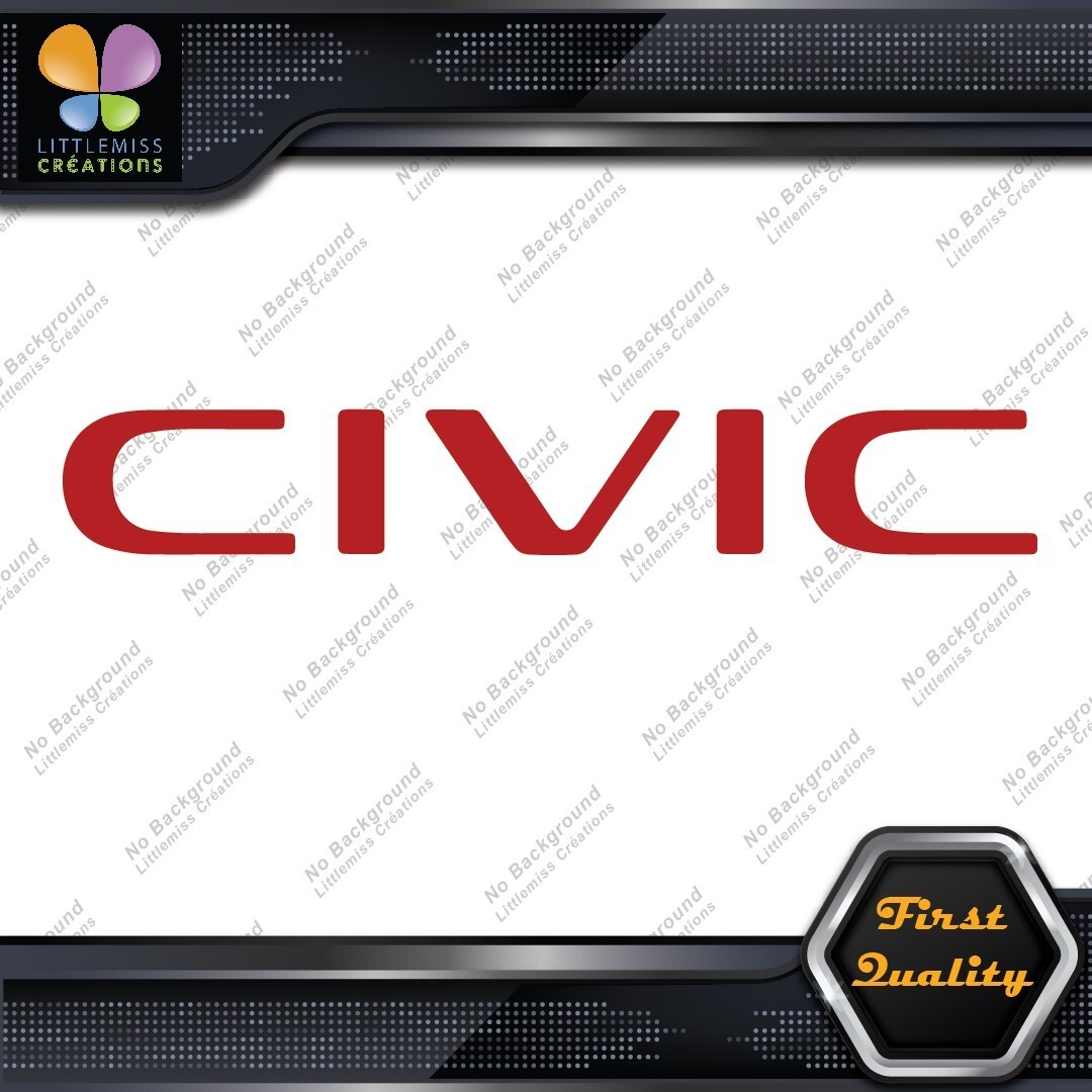 Compatible Honda Civic Modern Logo Cars Tuning Racing JDM Vinyl Decals Stickers 277066680825 Compatible Honda Civic Modern Logo Cars Tuning Racing JDM Vinyl Decals Stickers - Image 1