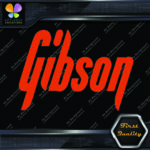 Compatible with Gibson Guitars Straight Modern Instruments Vinyl Decals Stickers - Image 11