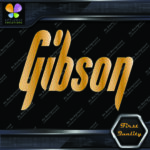 Compatible with Gibson Guitars Straight Modern Instruments Vinyl Decals Stickers - Image 3