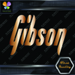 Compatible with Gibson Guitars Straight Modern Instruments Vinyl Decals Stickers - Image 6