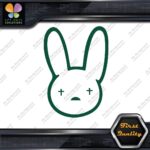 Bad Bunny Head Only Logo Outline Rabbit Cross Eyes JDM Vinyl Decals Stickers - Image 16